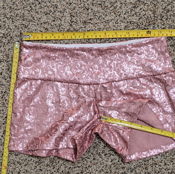 Pink Sequin Hot Shorts NWT Size S - Picture 6 of 6